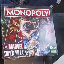 Hasbro Monopoly Marvel Super Villains Board Game Family Kids Adult Teens Ages 8