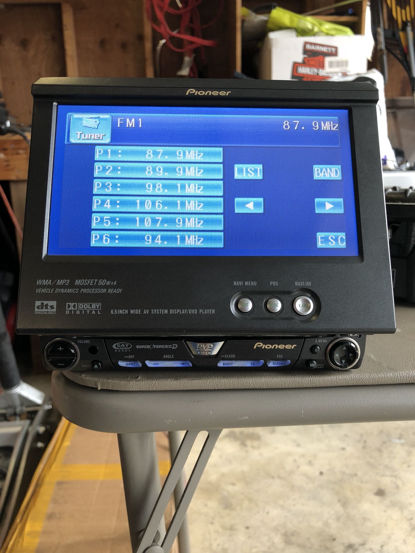 Pioneer AVH-P5700DVD single din touch screen