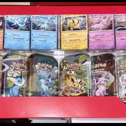 Pokemon TCG Prismatic Evolutions 8 Mini-Tins with Promo Cards, Costco