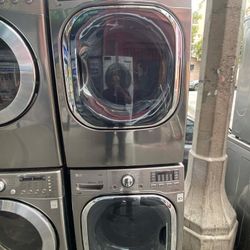 LG FRONT LOAD WASHER AND GAS DRYER SET SIDE BY SIDE OR STACKED. +FREE DELIVERY AND INSTALLATION
