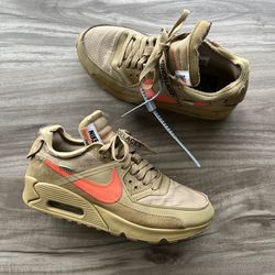Nike Air Max 90 x OFF-WHITE Desert Ore Size 6 Men’s: 7.5 Women’s