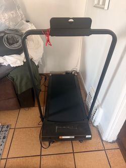 Black Compact Folding Treadmill