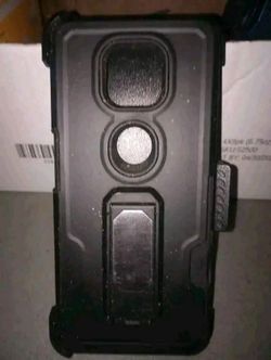 Black Thousandgear Motorola Moto G Power 2021 Holster Clip Kickstand Case