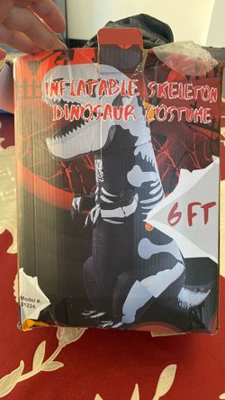 Inflatable skeleton dinosaur