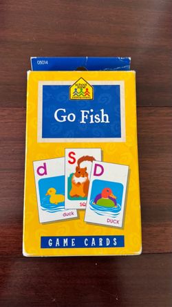 School Zone Go Fish Game Cards for Kids 4 & up