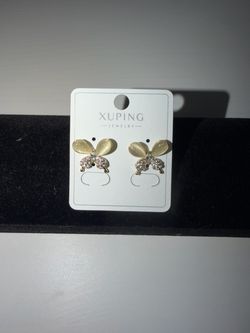 Xuping Jewelry Butterfly Stud Earrings