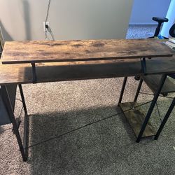 Computer Desk, Chair And Foot Rest For Sale 