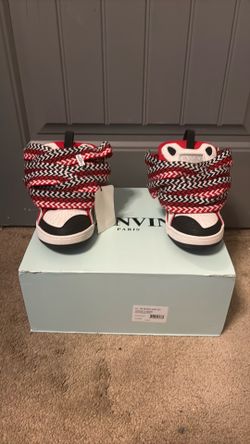 1 of 1 Lanvin Paris Curb Sneakers Red Black White