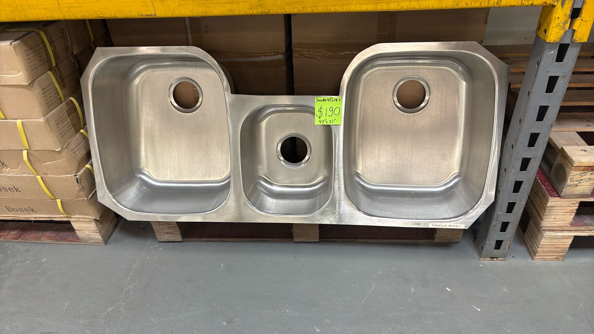 Triple Bowl Sink