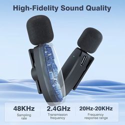 Professional wireless microphone for iPhone