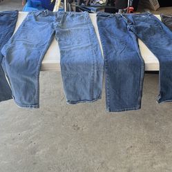 Men’s Jeans-Sizes:3 blue: 40x30 & 1 blk: 40x32-$10 ea/all for $35(see descrip)