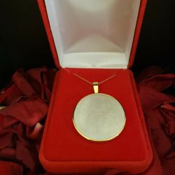 14k Yellow Gold Necklace With Opal Pendant