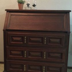 With Upper Desk Fold Down