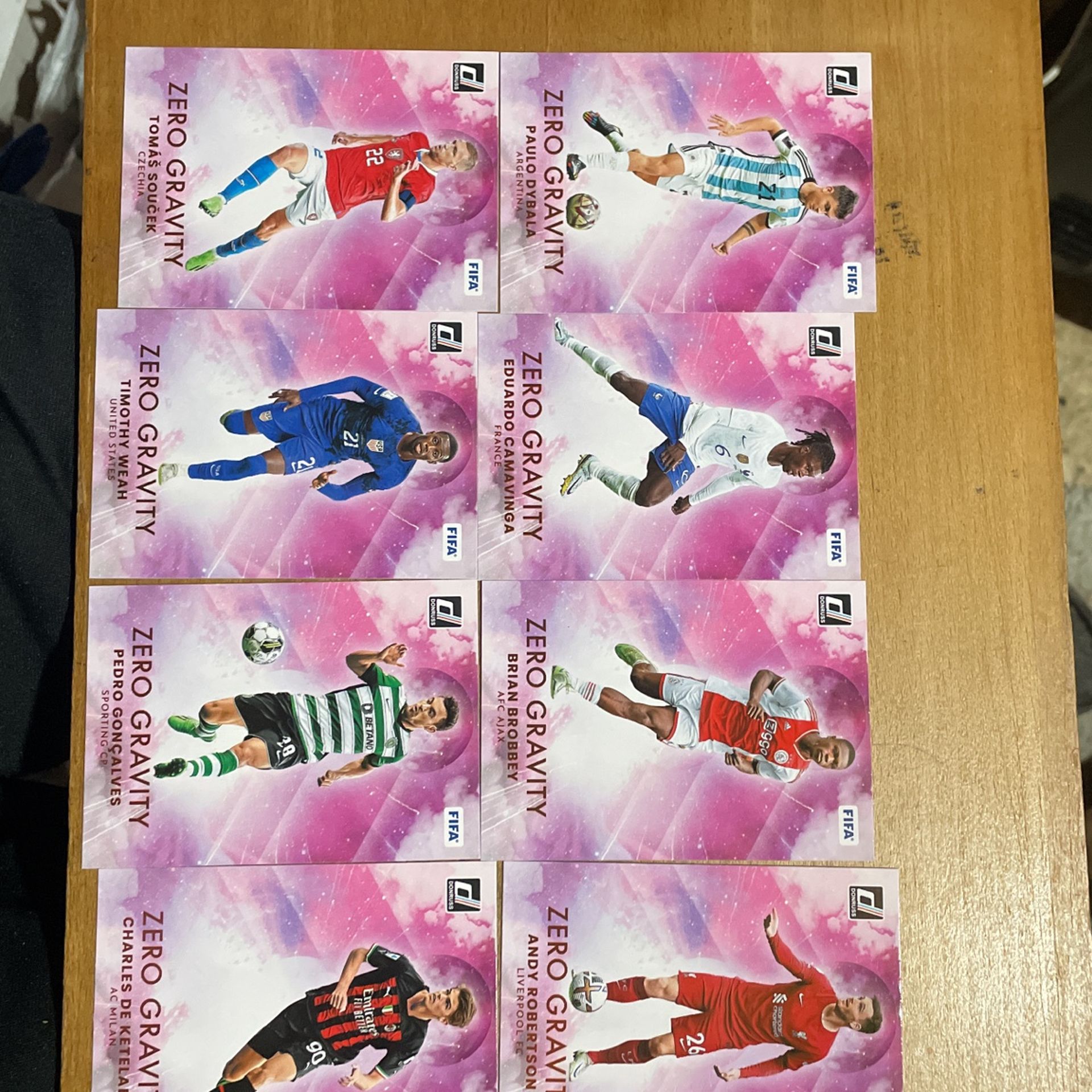 2023 DONRUSS LOT OF 8 ZERO GRAVITY CARDS