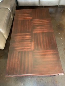Coffee table with end table