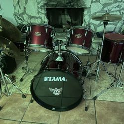 Drum Set Tama Imperial Star 5 Piece Iron Cobra 200 Double Pedal