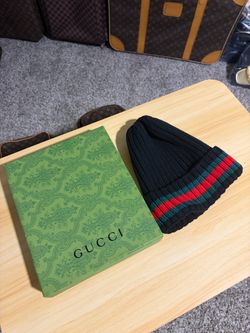 FOR SALE: Knit Beanie with Web Stripe