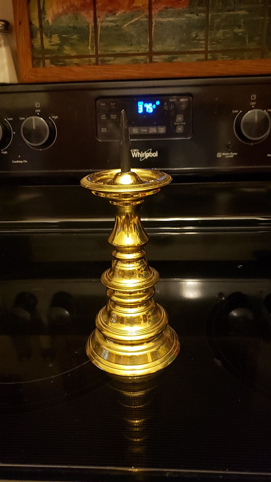Classic Virginia Metalcrafters Heavy Brass Candle Holder