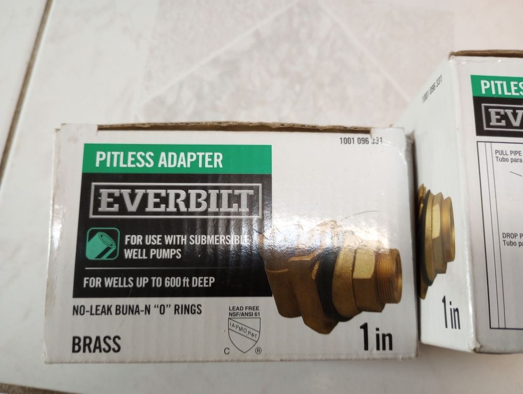 Pitless 1" Adapter For Well Pumps Everbilt