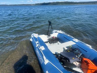 Boat with motor