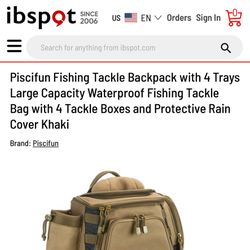 Piscifun Tackle/cooler/hiking Back Pack