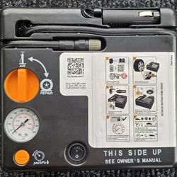 UNIVERSAL EMERG. PORTABLE CAR TIRE REPAIR BIKE TOY BALL COMPRESSOR INFLATOR PUMP