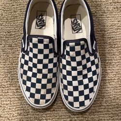 Vans Navy Blue Slip Ons