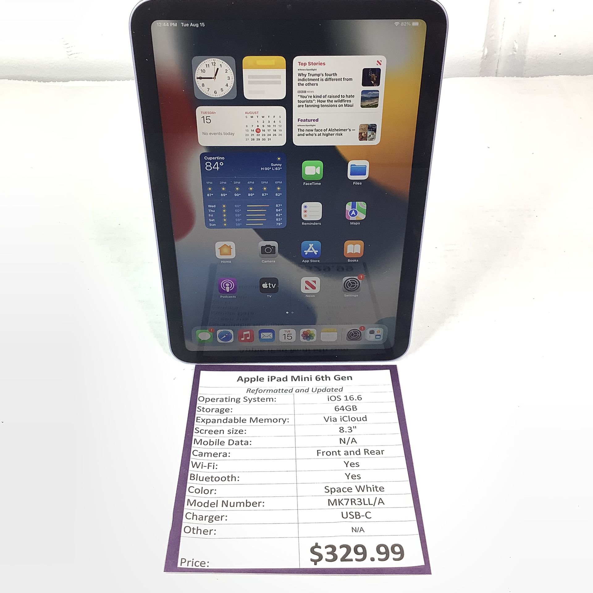 Apple iPad Mini 6th Generation Tablet 64GB 