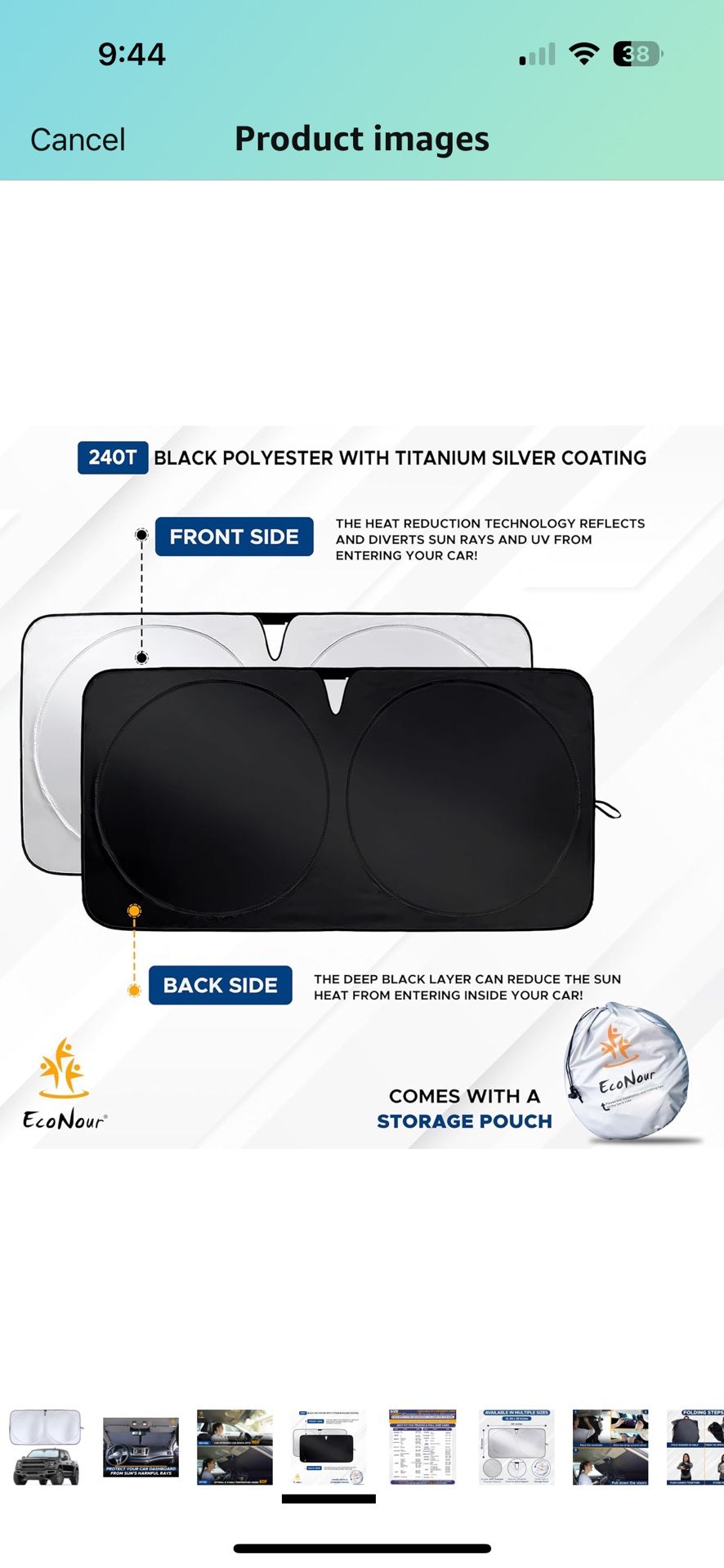 Windshield Sun Shade & Sun Block