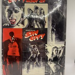 Sin City Fridge Magnets - Lot of 7 on backing board - Neca magnets Sealed