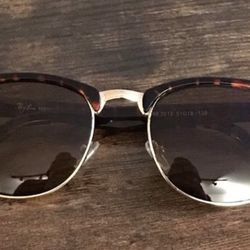 Rayban Tortoise Brown Clubmaster Sunglasses New 