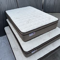 King size mattress pillow top new