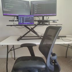 Sit to stand riser - desk converter 42 inch