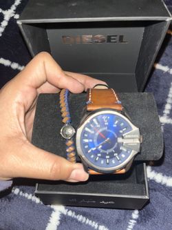 DIESEL Watch Brown Leather 