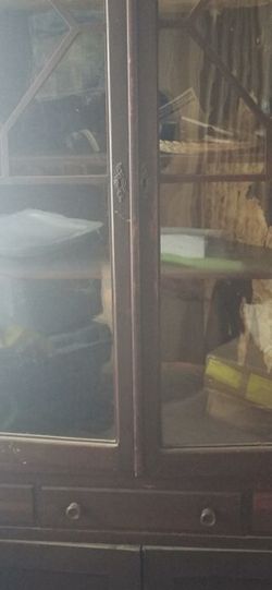 antique corner china hutch Restoration Project 