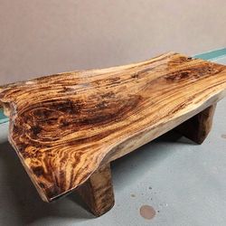 Resin Epoxy Solid Live Edge Coffee Table 