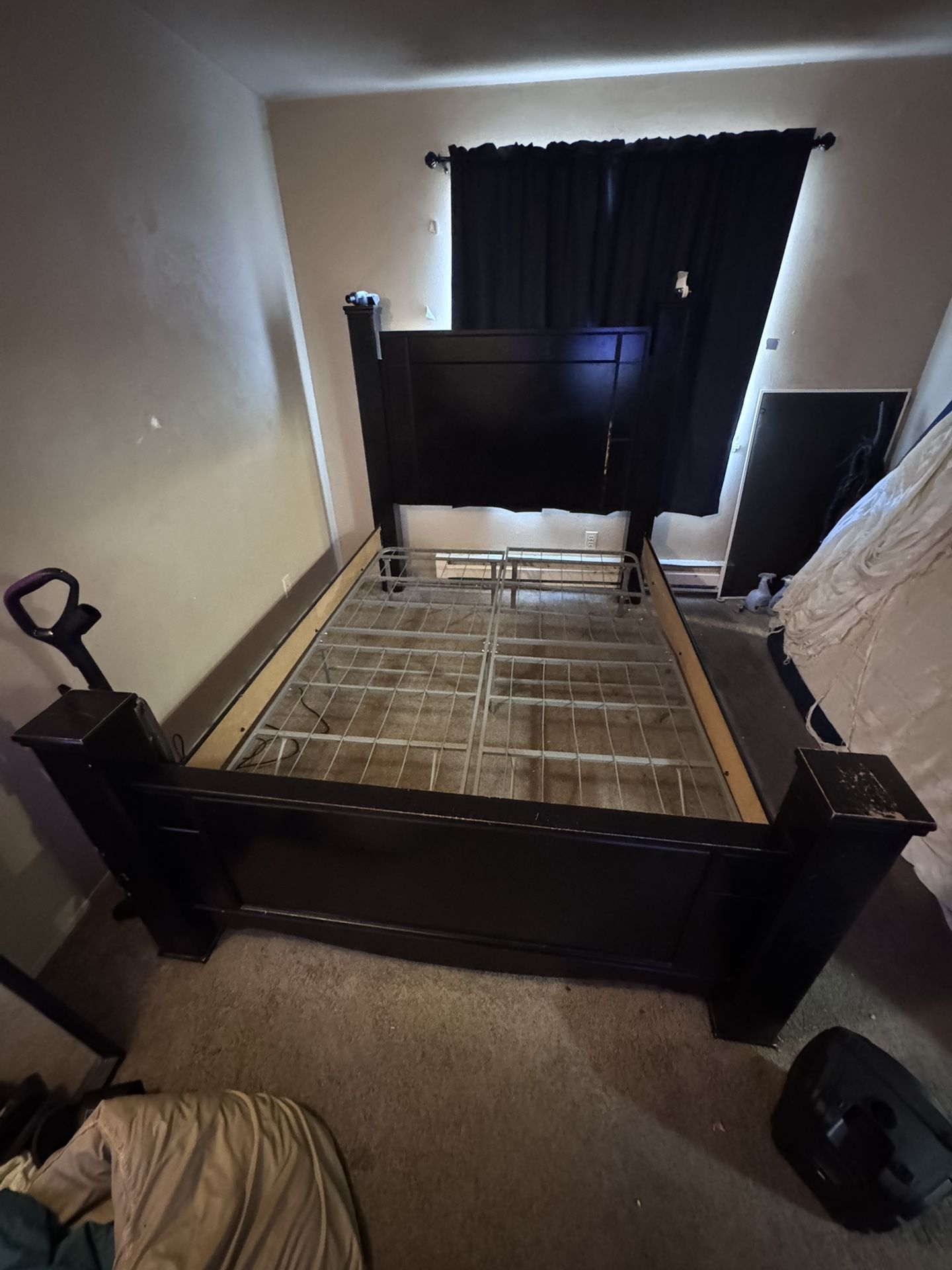 Queen Bed Frame and Drawer