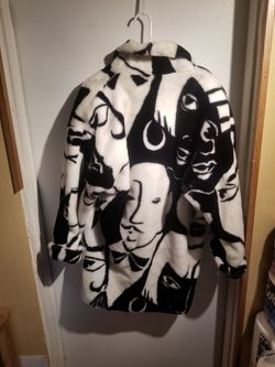 DONNY BROOKE  FAUX FUR COAT SZ.L