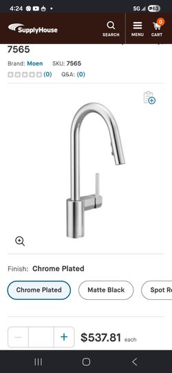 Moen 7565 ALIGN 1handle pull down faucet
