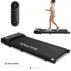 Zenactive Under Desk WalkingPad Treadmill for Home/ Office with Remote Control Black