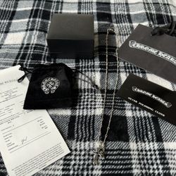 Custom Chrome Hearts Black Gems 925 Silve Plat Adjustable 60cm Twist Chain