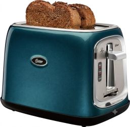 Oster 2-Slice Kitchen Toaster w/Extra Wide Slots, Teal