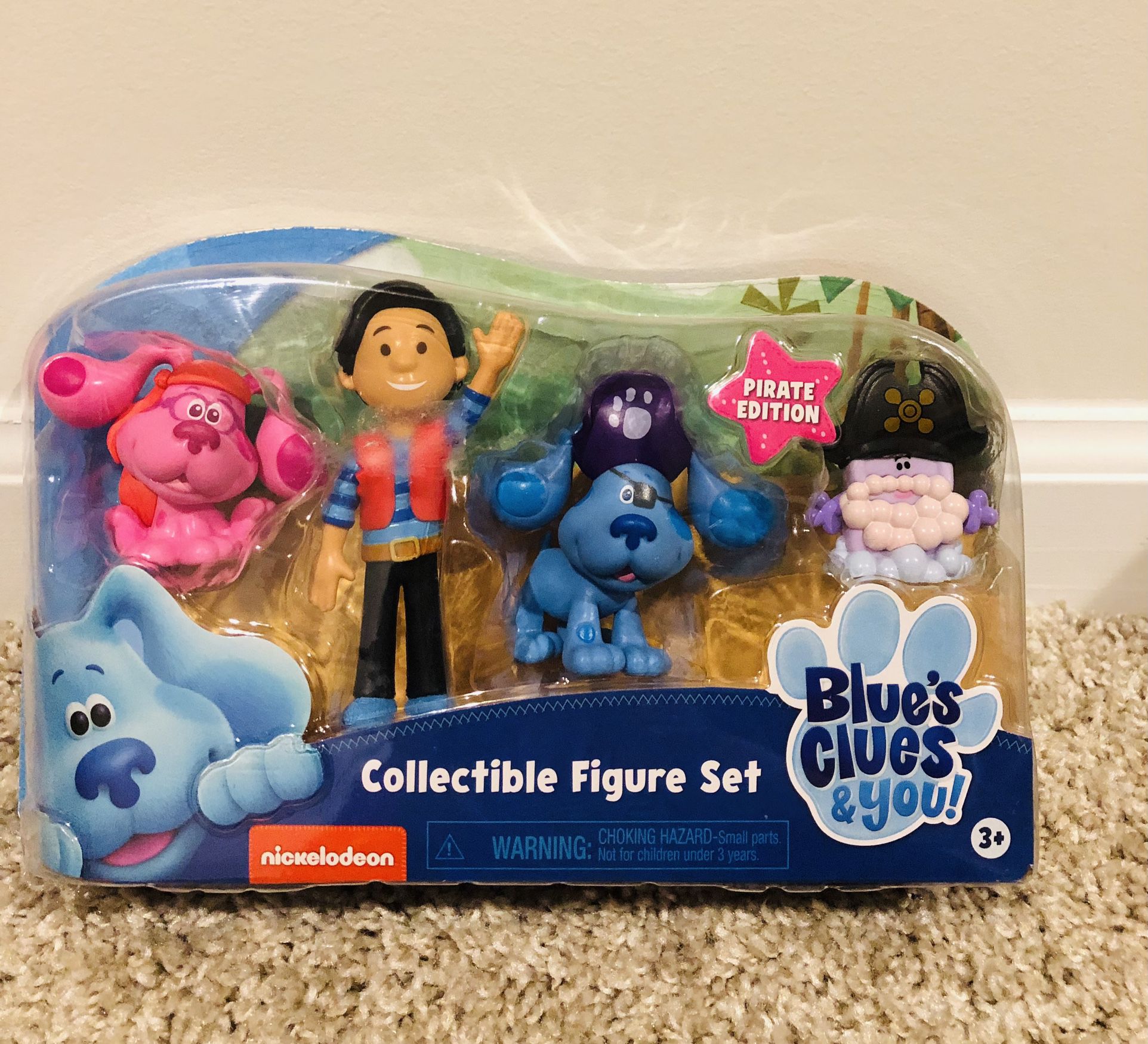 New! Blue's Clues & You! Collectible 4-Piece Pirate Figure Set