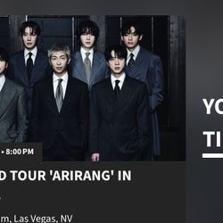 BTS Arirang Tour VEGAS MAY 28 1x Ticket