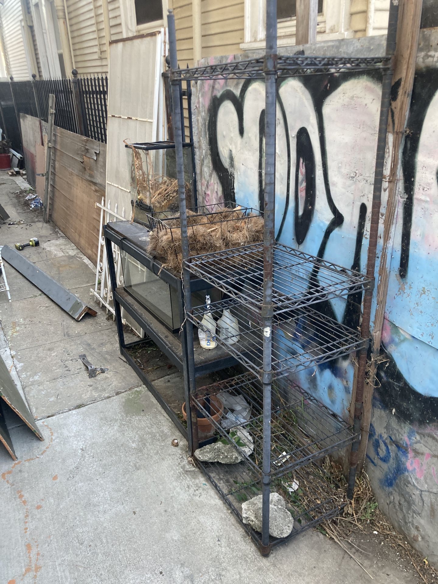 (2) wire rack shelves+ more - cheap storage solutions
