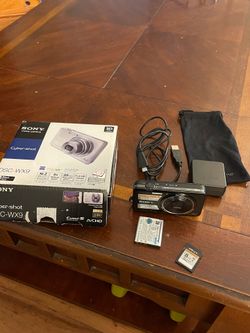 Sony Cyber-shot DSC-WX9 16.2MP Compact Camera Black 5x Zoom Full HD 3D Panorama