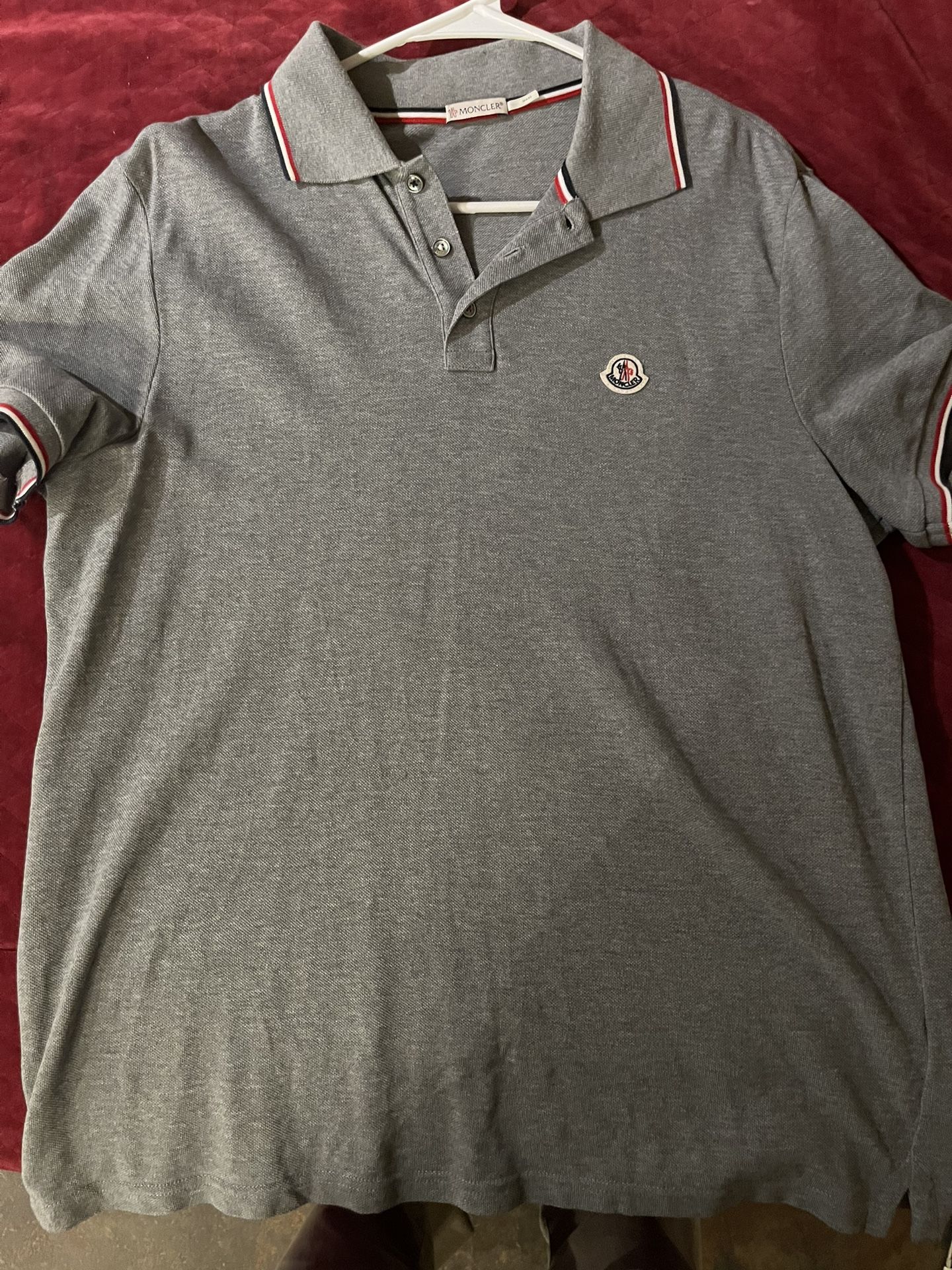 Grey Moncler Polo Short