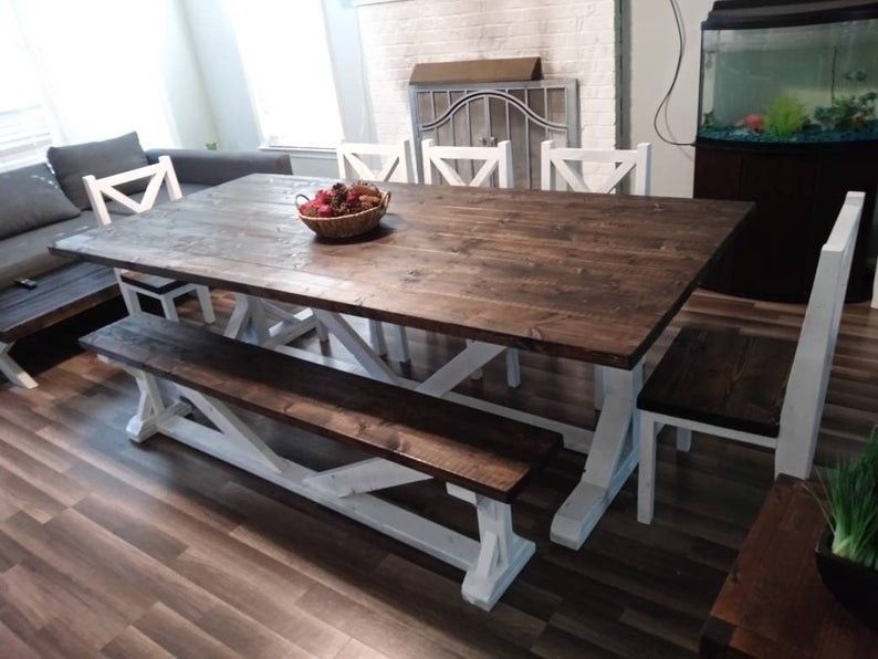 Custom Made Rustic Farmhouse Dining Tables.