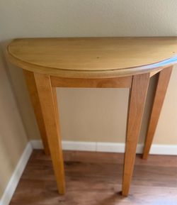 Half Moon Wood Console / Entryway Table – 31” Wide