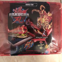 Bakugan Baku-tin Special Attack Mantid Customizable Spinning Action Figure NIB